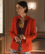 Emily in Paris S05 Lily Collins Red Blazer