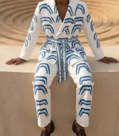 Emily in Paris S06 Samuel Arnold Printed Suit