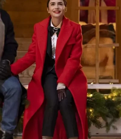 Emily in Paris Season 04 Lily Collins Red Coat
