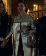 Emily in Paris Silver Coat