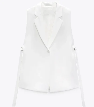Emily in Paris White Vest