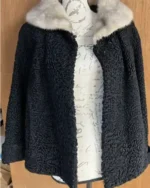 Emma Persian Lamb Fur Black Coat