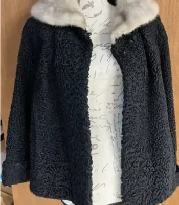Emma Persian Lamb Fur Black Coat