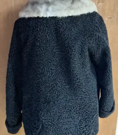 Emma Persian Lamb Fur Black Coat
