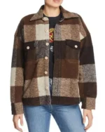 Emma Roberts Holidate Sloane Brown Jacket