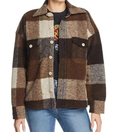 Emma Roberts Holidate Sloane Brown Jacket
