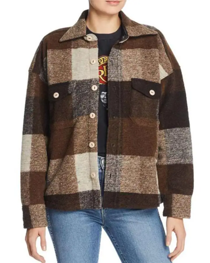 Emma Roberts Holidate Sloane Brown Jacket Emma Roberts Holidate Sloane Brown Jacket