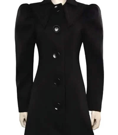 Emma Stone Poor Things Black Coat