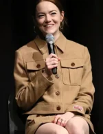 Emma Stone Poor Things 2023 Brown Wool Jacket