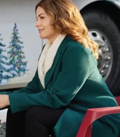 Erica Durance Ms Christmas Comes To Town 2023 Green Coat