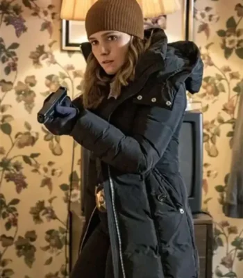 Erin Lindsay Chicago P.D. Black Long Hooded Coat
