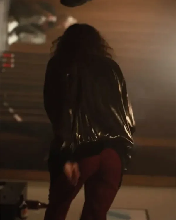 Euphoria S02 Zendaya Bomber Black Jacket
