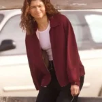 Euphoria Zendaya Maroon Jacket