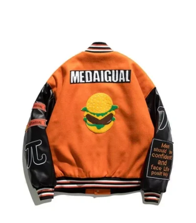 Eva Lakin Hip Hop Orange Wool Jacket