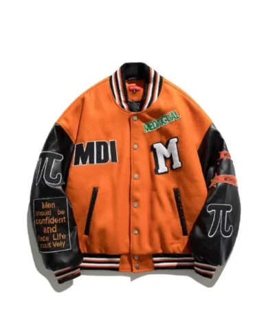 Eva Lakin Hip Hop Orange Wool Jacket