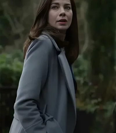 Every Breath You Take Grace Wool Grey Trench Coat