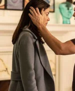 Every Breath You Take Grace Wool Grey Trench Coat