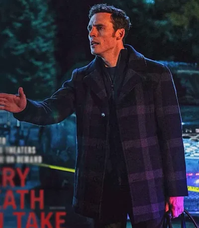 Every Breath You Take James Black Plaid Coat