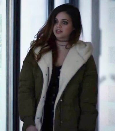 Every Breath You Take Lucy Shearling Hooded Coat