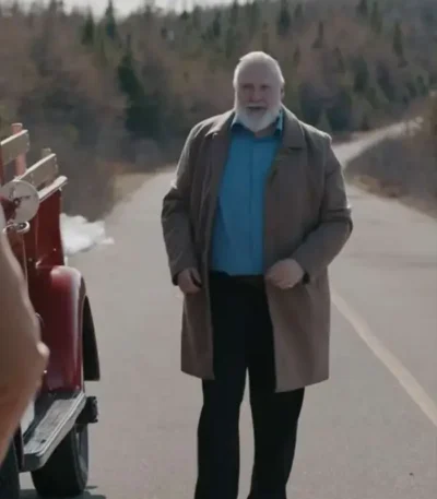 Everything Christmas 2023 George Masswohl Brown Coat