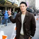 Everything Everywhere All at Once Harry Shum Jr Brown Coat