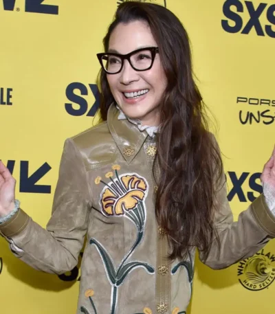 Everything Everywhere All at Once Michelle Yeoh Floral Coat