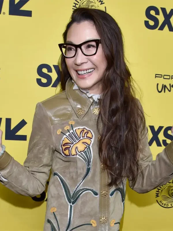 Everything Everywhere All at Once Michelle Yeoh Floral Coat