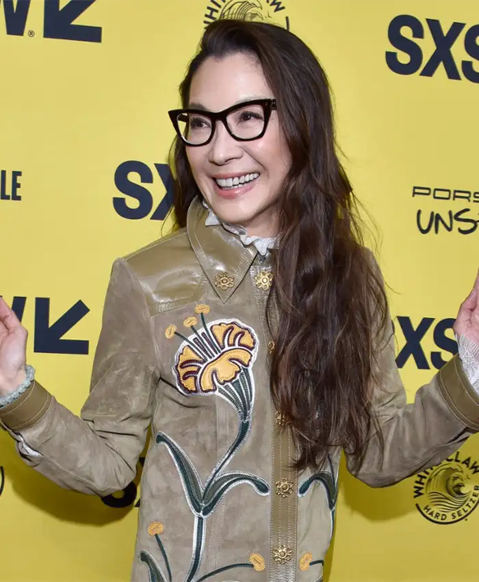 Everything Everywhere All at Once Michelle Yeoh Floral Coat Everything Everywhere All at Once Michelle Yeoh Floral Coat