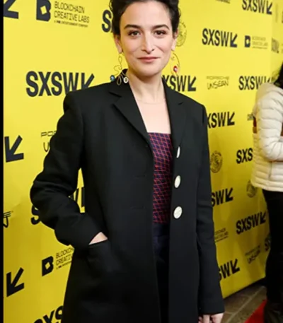 Everything Everywhere All at Once Premiere Jenny Slate Black Coat