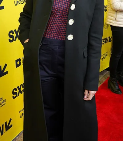 Everything Everywhere All at Once Premiere Jenny Slate Black Coat