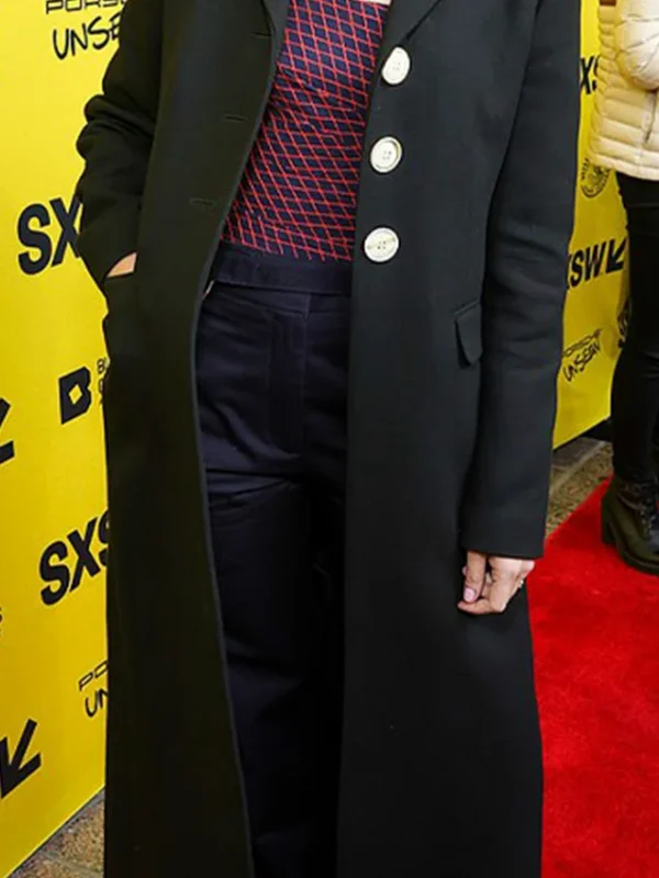Everything Everywhere All at Once Premiere Jenny Slate Black Coat