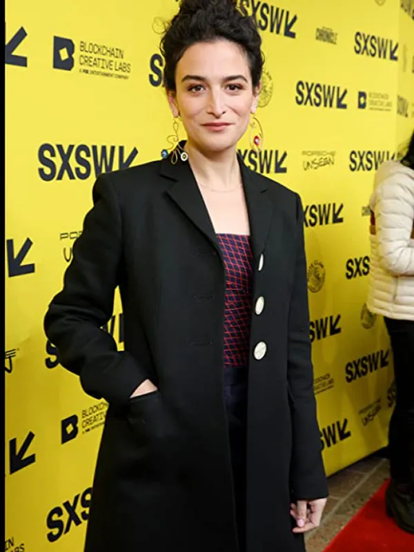 Everything Everywhere All at Once Premiere Jenny Slate Black Coat Everything Everywhere All at Once Premiere Jenny Slate Black Coat