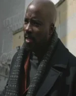 Evil Mike Colter Black Wool Coat
