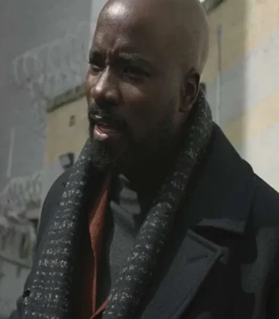 Evil Mike Colter Black Wool Coat