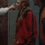 Extraordinary S02 Jen Red And Black Wool Jacket