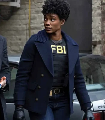 FBI S05 Katherine Renee Kane Blue Peacoat