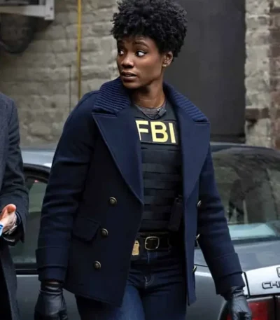 FBI S05 Katherine Renee Kane Blue Peacoat