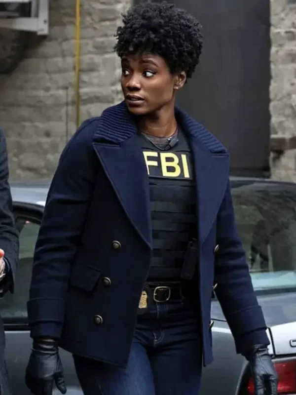 FBI S05 Katherine Renee Kane Blue Peacoat