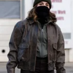 FBI S08 Eva Ramos Brown Leather Jacket