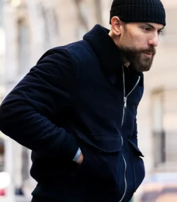 FBI Season 06 Omar Adom Zidan Black Jacket