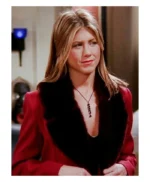 FRIENDS S08 Rachel Green Red Long Coat
