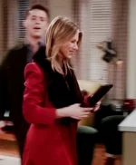 FRIENDS S08 Rachel Green Red Long Coat