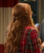 Falling For Christmas2022 Lindsay Lohan Check Coat