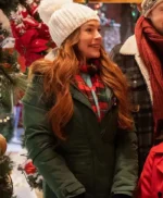 Falling for Christmas Lindsay Lohan Green Coat