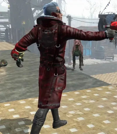Fallout 4 Nuka Raider Maxsons Battle Leather Coat