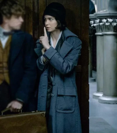 Fantastic Beasts Tina Goldstein Grey Long Coat
