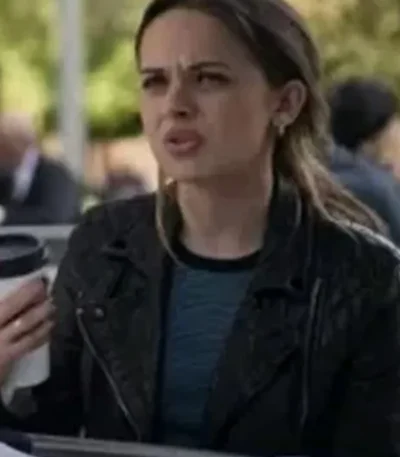 Fatal Attraction S01 Ellen Gallagher Quilted Leather Jacket
