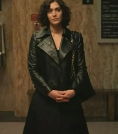 Fatal Attraction S01 Lizzy Caplan Black Coat