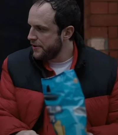 Feel Good Phil Burgers Red Puffer Jacket