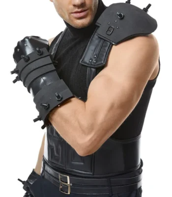 Final Fantasy VII Remake Cloud Strife Leather Black Vest